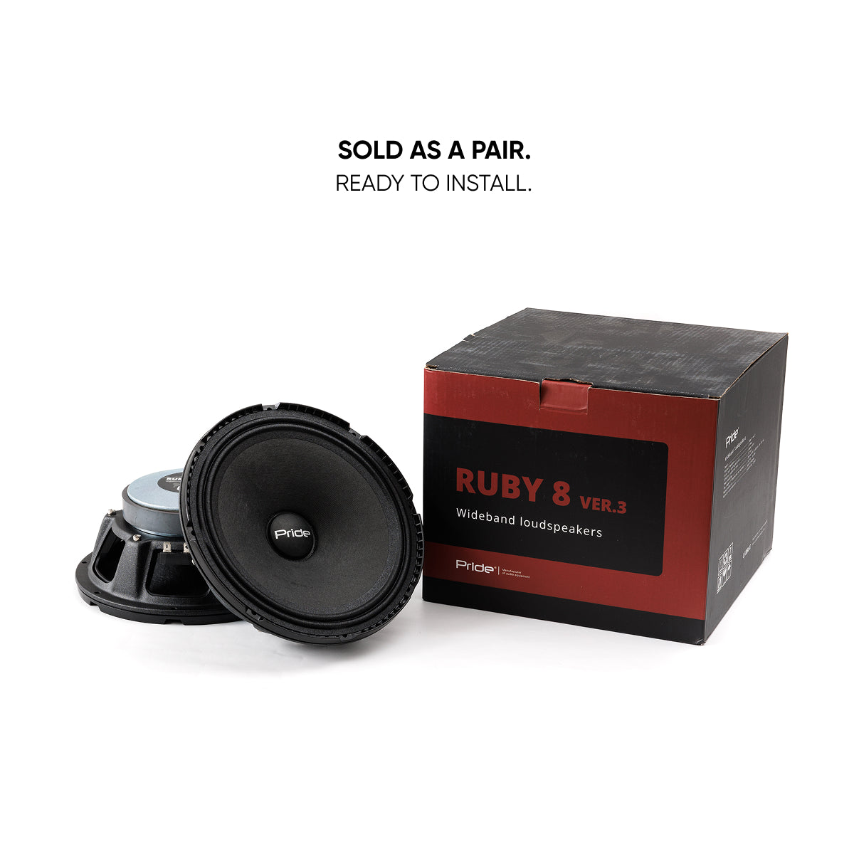 Pride Audio Ruby 8 v3 Pro Audio Midbass Speakers 200W RMS (Pair) — view 10