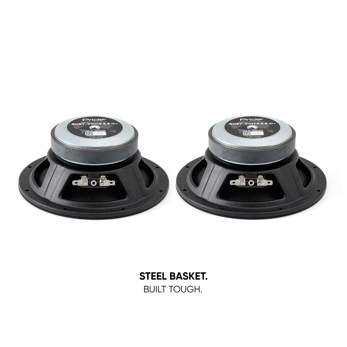 Pride Audio Ruby Voice 6.5 v2 Pro Audio Midrange Speakers 150W RMS (Pair) — view 4
