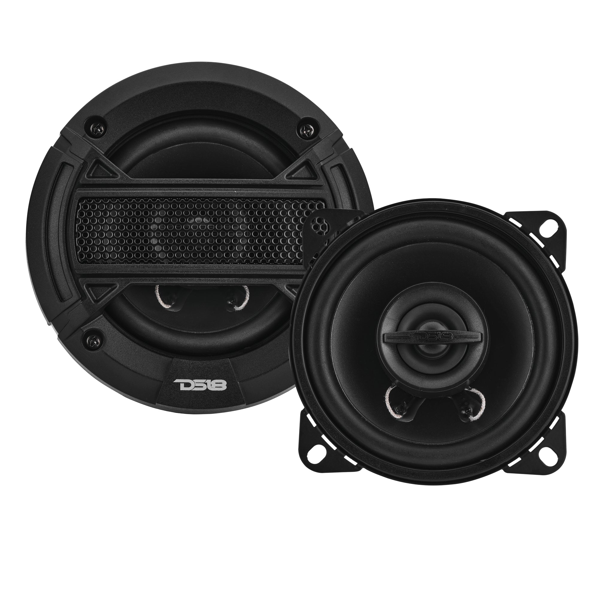 DS18 SELECT 4” 2-Way Coaxial Speaker with Grille | 40W RMS 4-Ohm