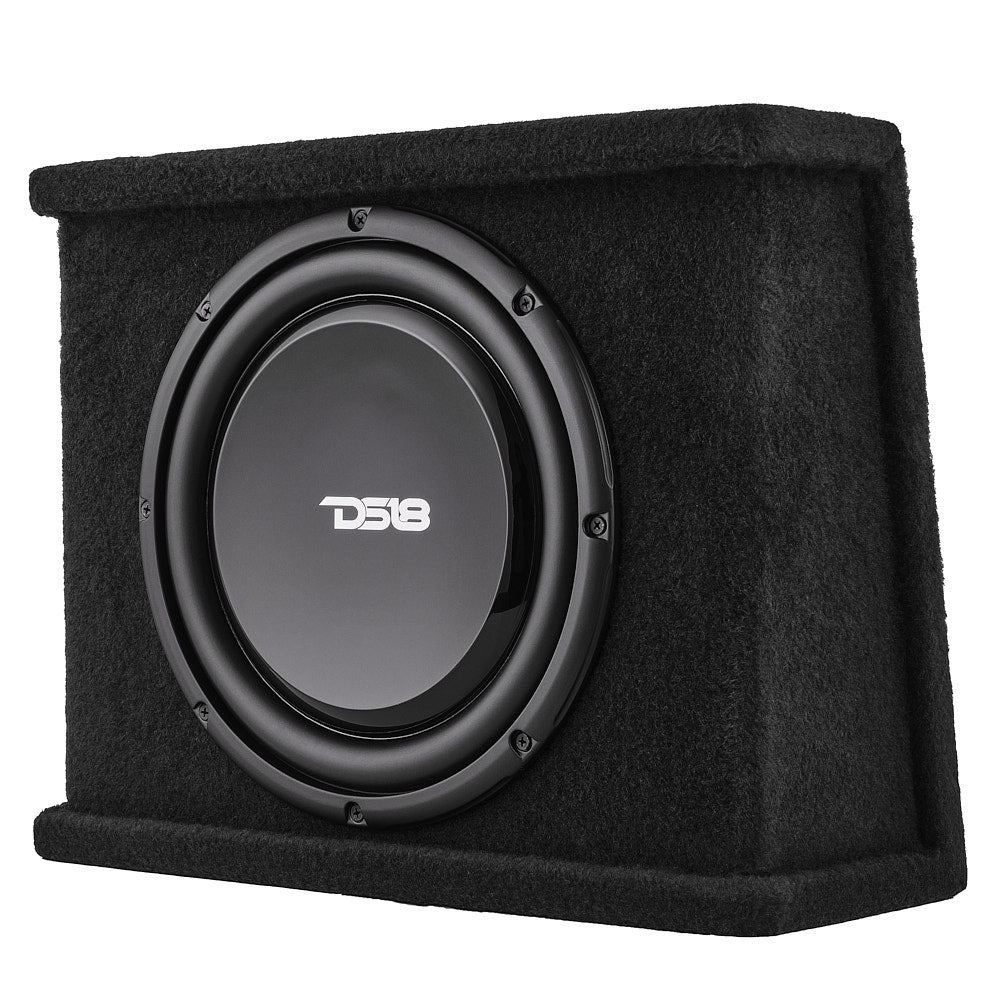 DS18 12" Loaded Shallow Subwoofer Enclosure 350 Watts Rms @ 2 ohm