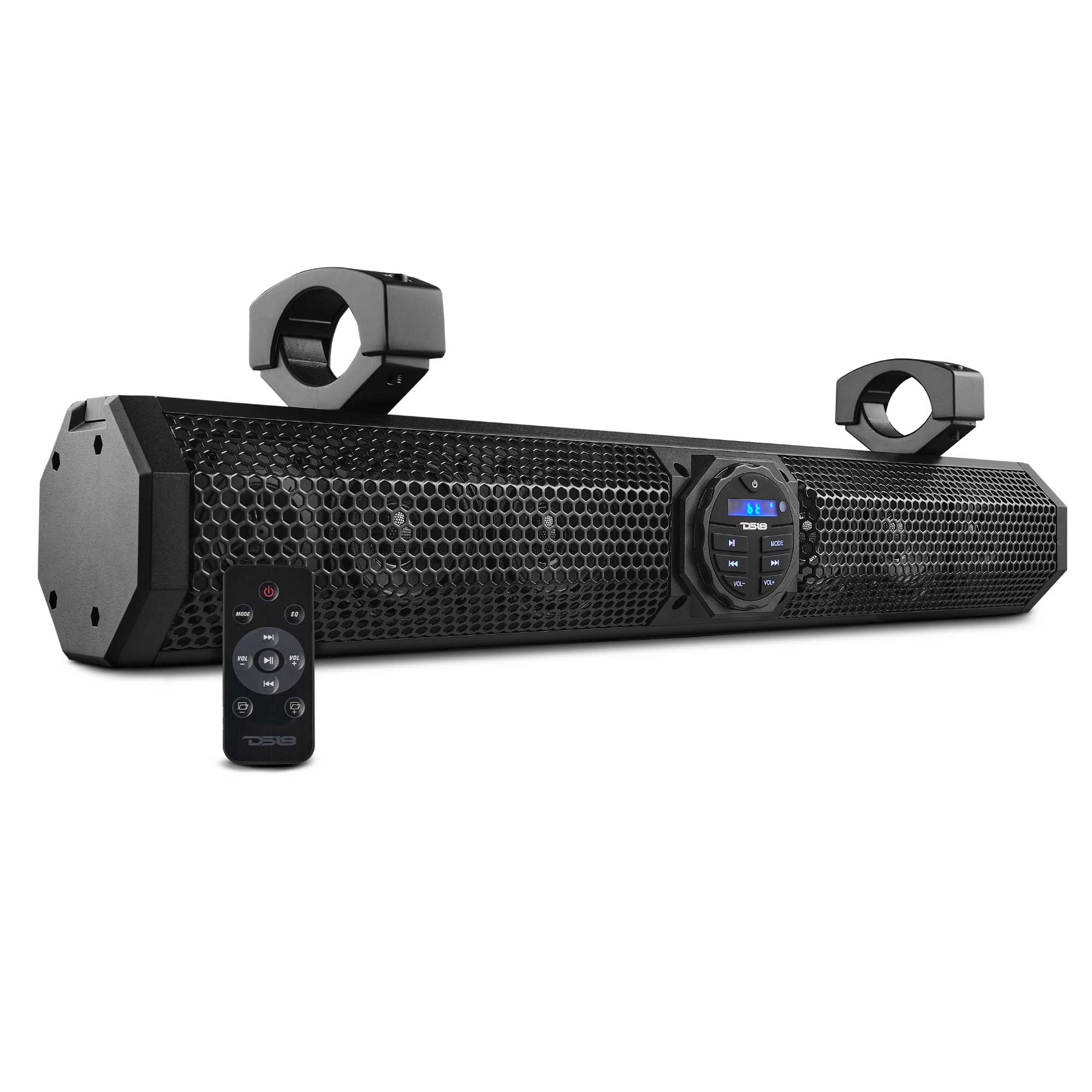 DS18 24" Marine Sound Bar Speaker System, 6 Speakers 600 Watts, Bluetooth® v5.0, Rotating Control Panel