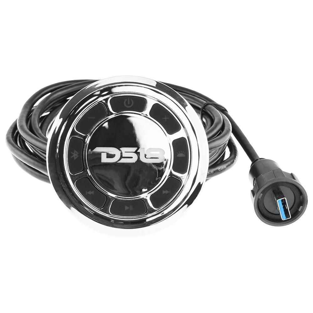 DS18 HYDRO 30” Marine Bluetooth Sound Bar – Water Resistant, RGB LED Lights, 8 Speakers, 320W RMS Amplified System