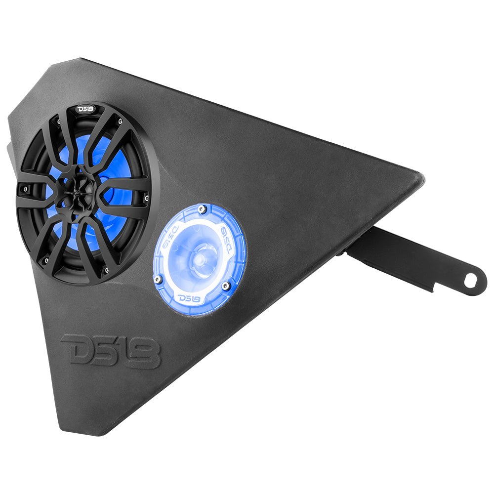 DS18 Polaris Slingshot Front Kick Panel 2 X 6.5" Enclosure with NXL-6/BK and PRO-TW1L | 2015 - Current