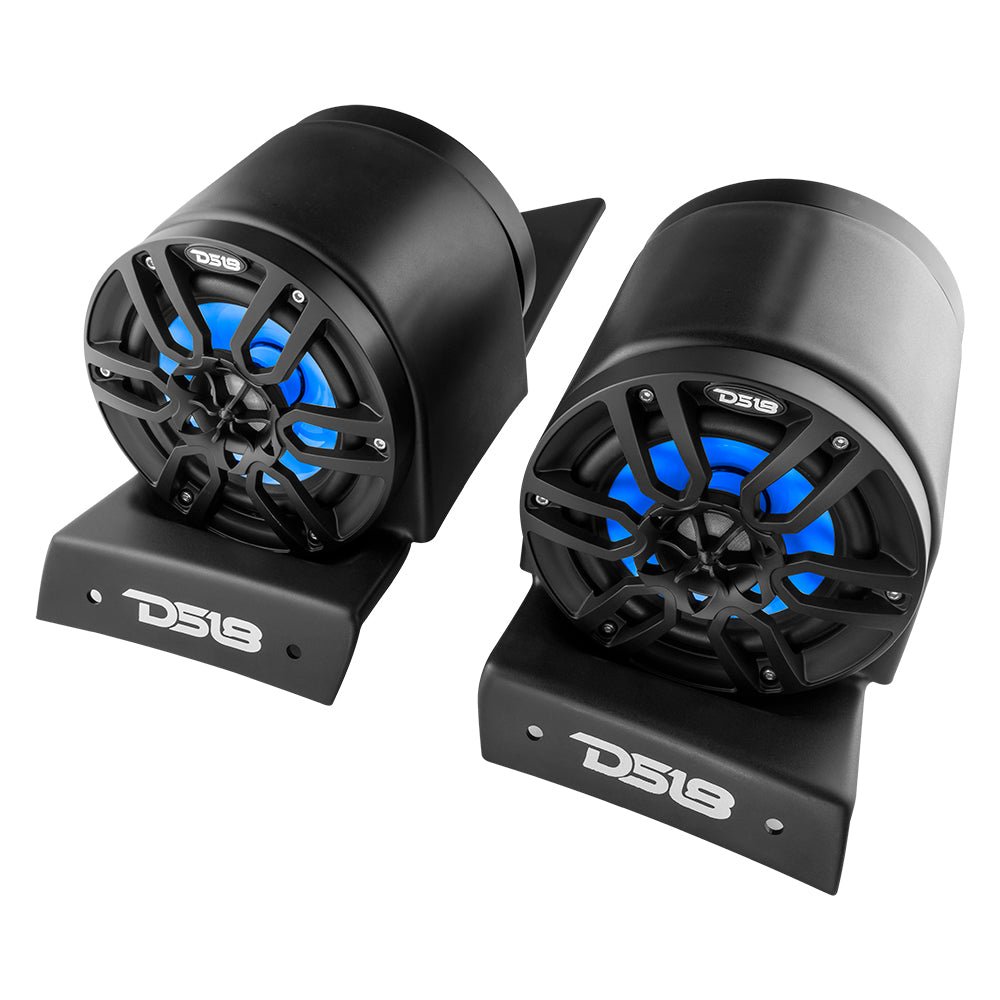 DS18 Polaris Slingshot Headrest 4 x 6.5" Enclosure With 4 x NXL-6/BK | 2015 - Current