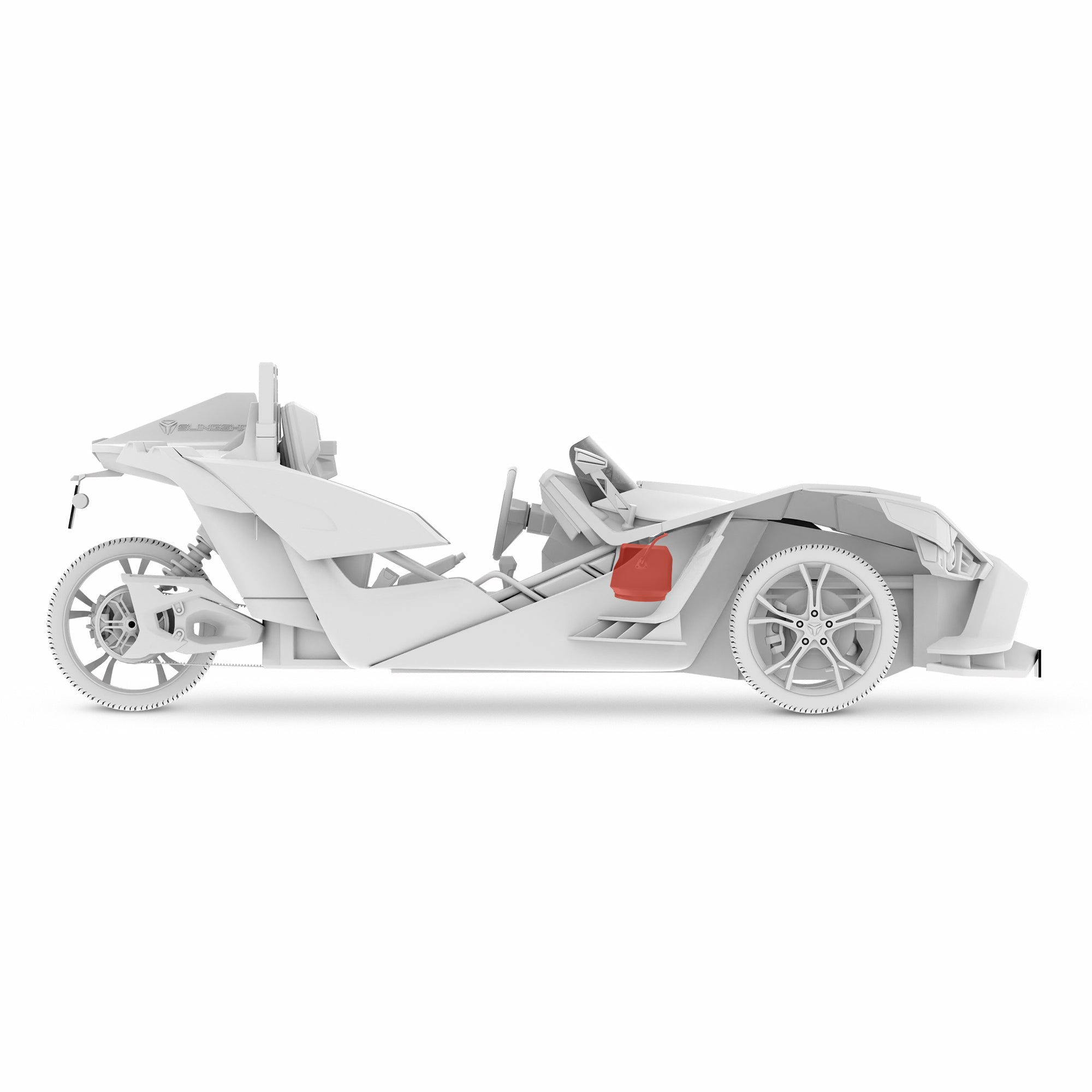 DS18 Polaris Slingshot Under Dash Enclosure Loaded | 2 x ZR6.4D Subwoofers | 2015 - 2019