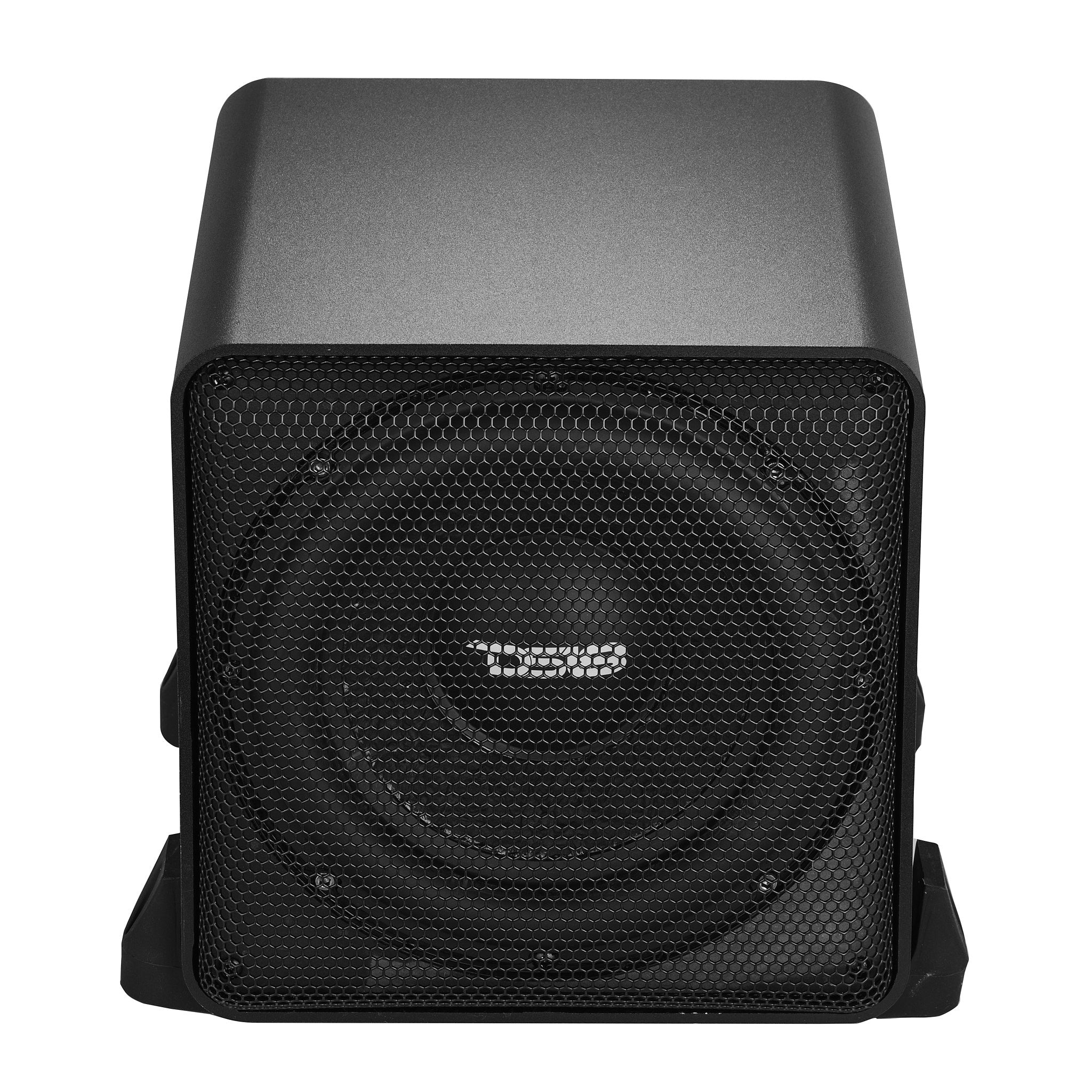 DS18 Dual 8" Loaded Amplified High End Aluminum Subwoofer Enclosure 300 Watts Rms