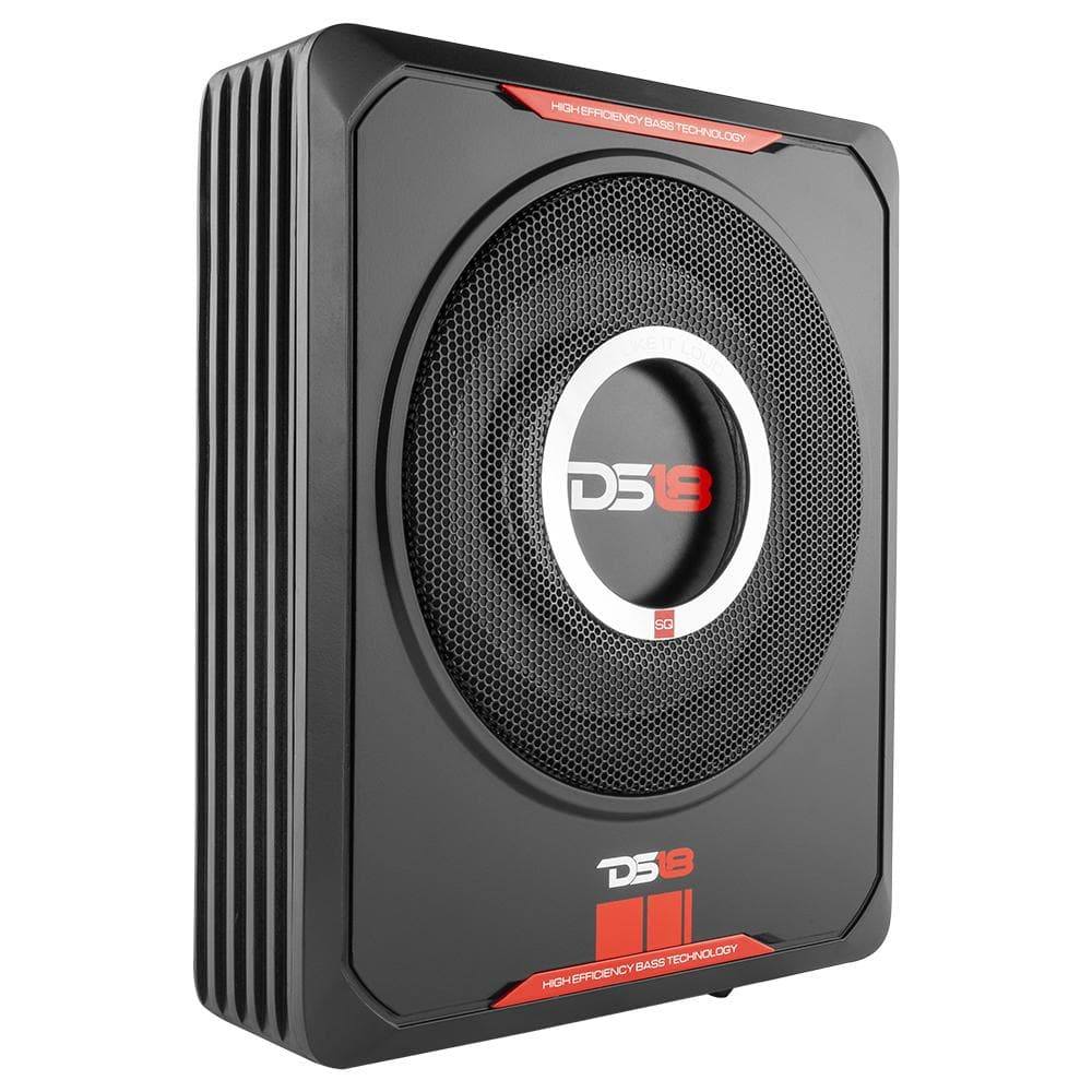 DS18 SQ 8" Under Seat Amplified Subwoofer with Plug and Play Harness for JK and JKU Jeeps.