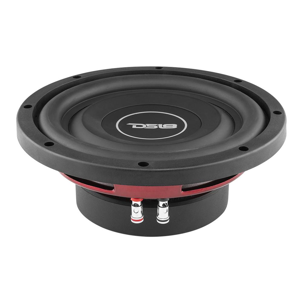 DS18 SRW Shallow-Mount 8" Subwoofer 150 Watts Rms SVC 4-Ohm