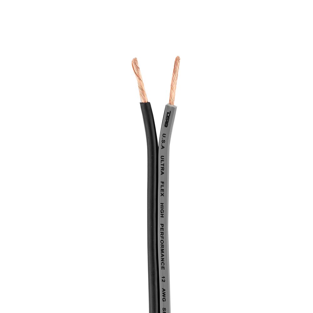 DS18 12-GA Speaker Wire 500 Feet -Silver and Black