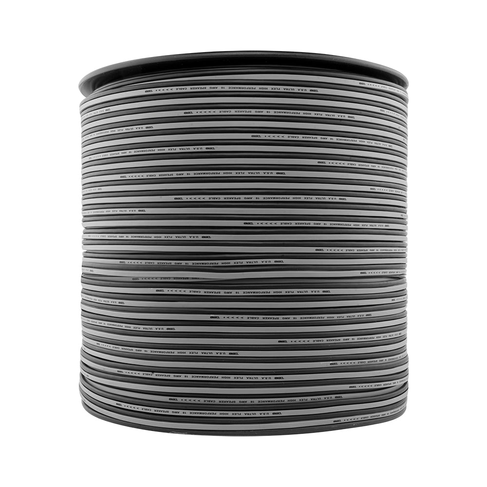 DS18 16-GA Speaker Wire 1000 Feet -Silver and Black