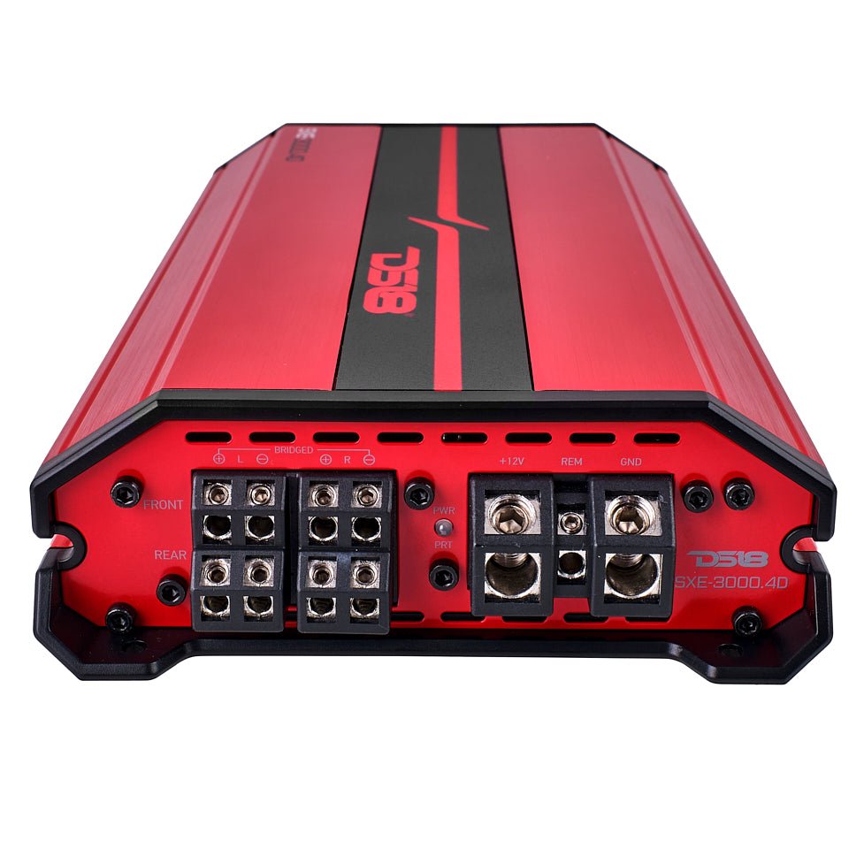 DS18 SXE-3000.4D/RD SXE Class D 4-Channel Full-Range Amplifier 4 x 200 RMS @ 4-Ohm 3000 Watts — view 3 of 4