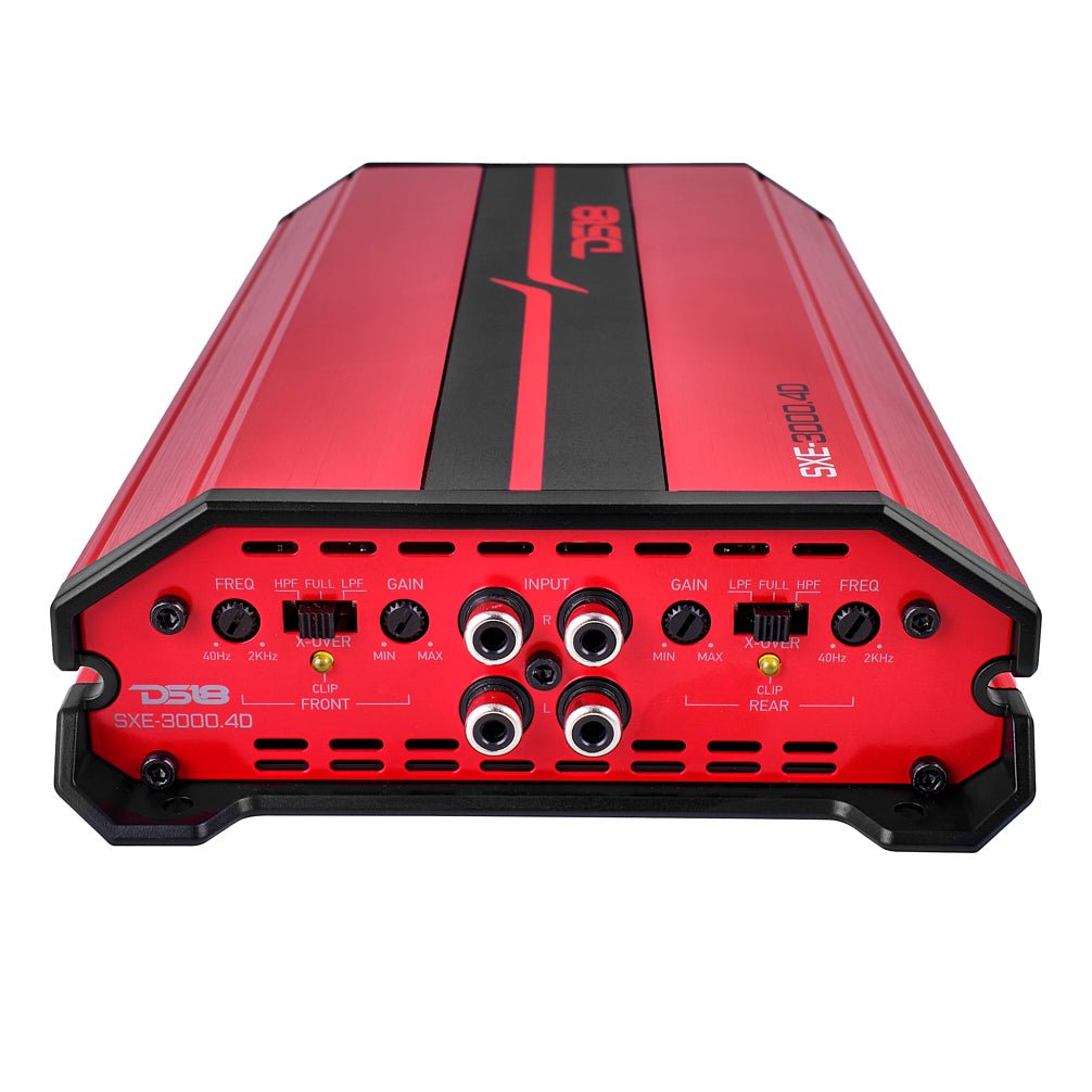 DS18 SXE-3000.4D/RD SXE Class D 4-Channel Full-Range Amplifier 4 x 200 RMS @ 4-Ohm 3000 Watts — view 4 of 4