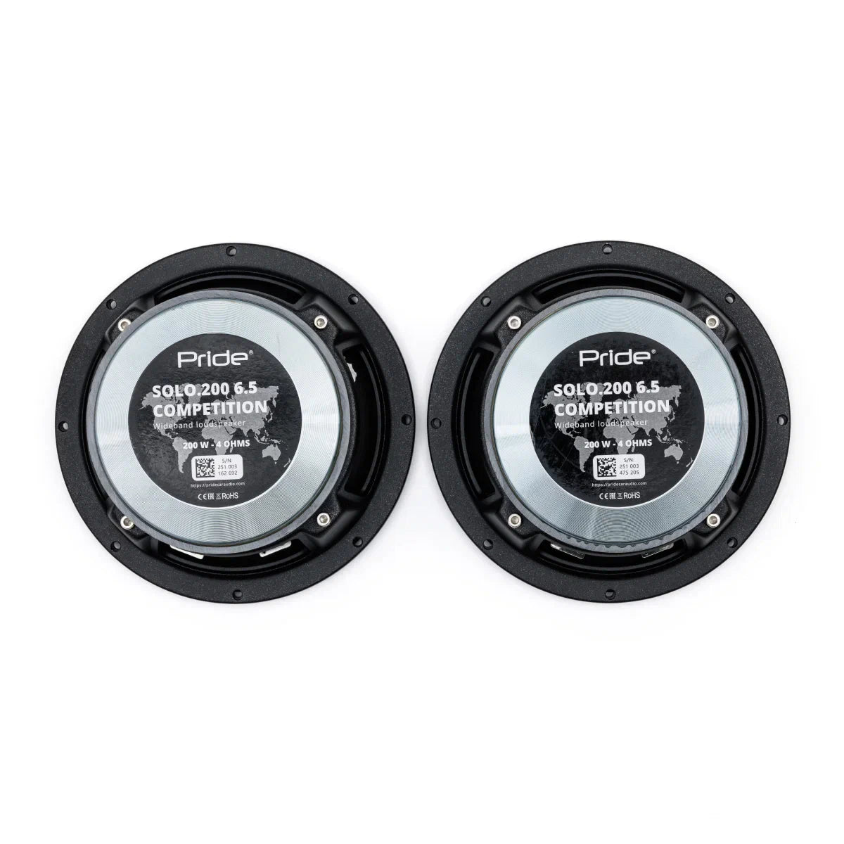 Pride Audio Solo 200 Competition 6.5" Pro Audio Midrange Speakers 200W RMS (Pair) — view 11