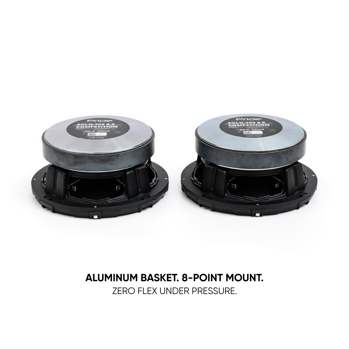 Pride Audio Solo 300 6.5 Competition Pro Audio Midrange Speakers 300W RMS (Pair) — view 4