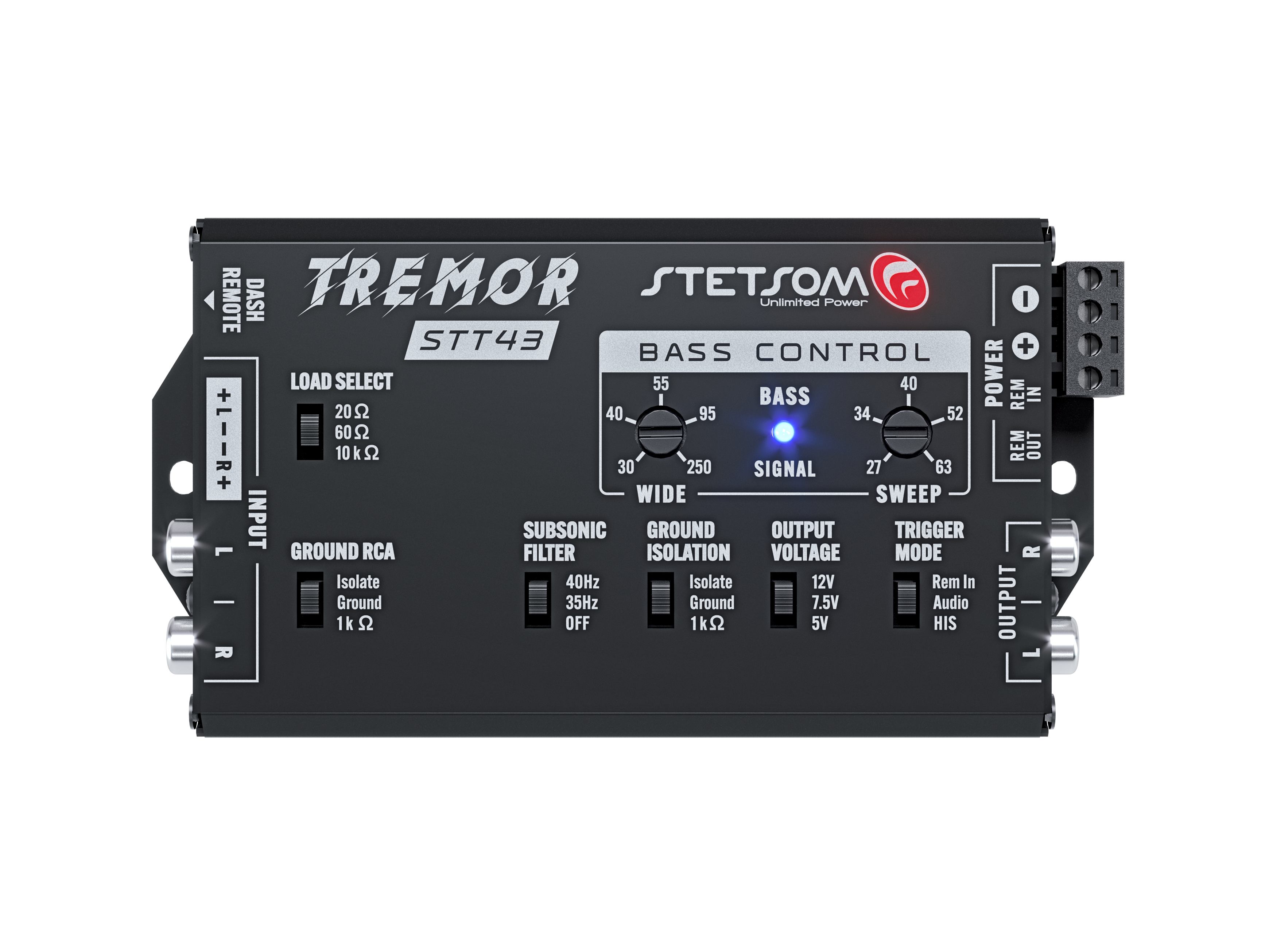 Stetsom STT43 Tremor PRO - Bass Restoration Digital Processor with Bass knob