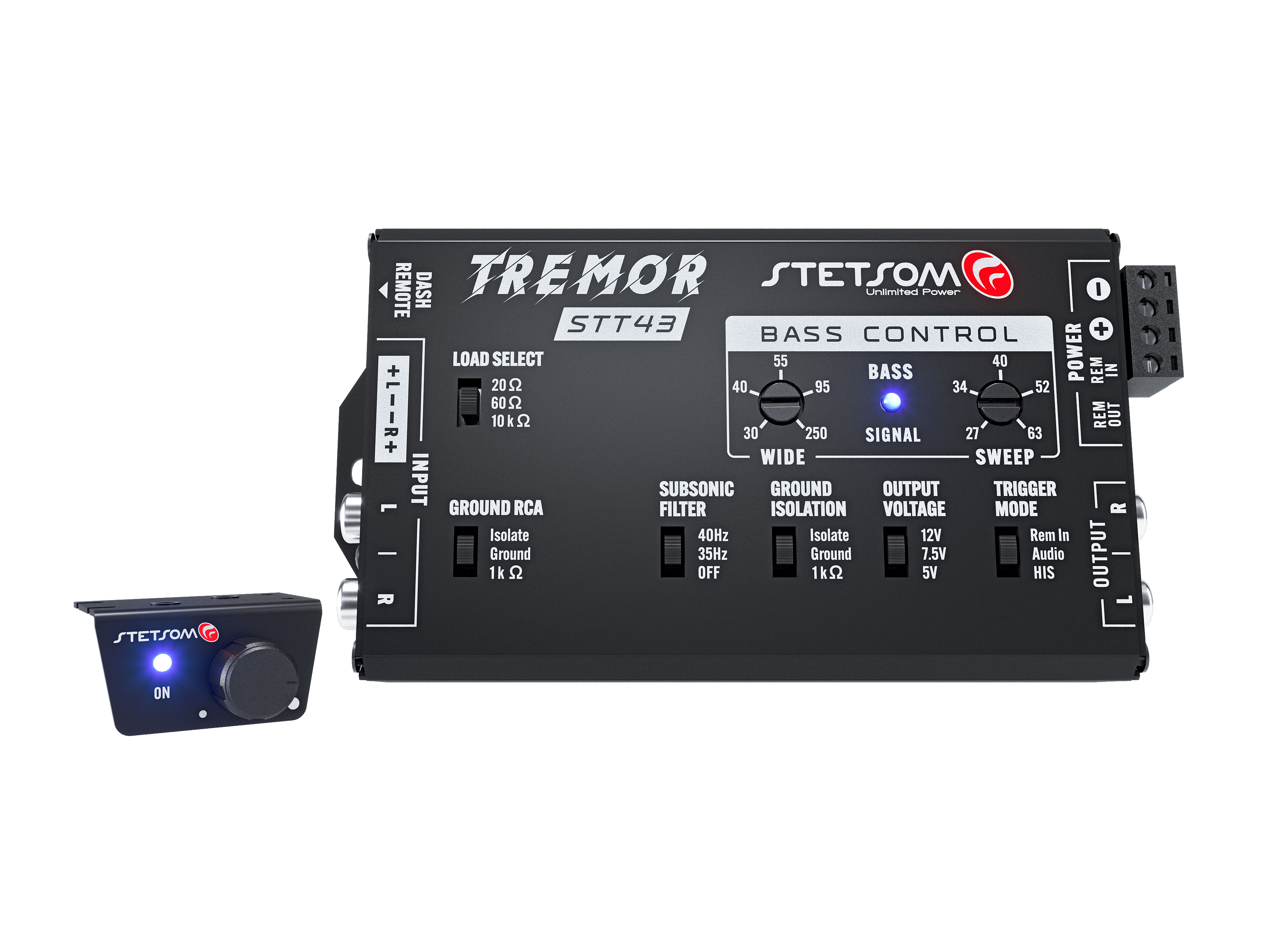 Stetsom STT43 Tremor PRO - Bass Restoration Digital Processor with Bass knob
