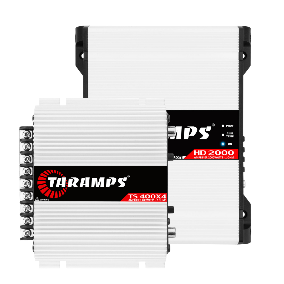 Taramps HD 2000 1 OHM + TS 400x4 2 OHM Car Audio Amplifier COMBO - 1