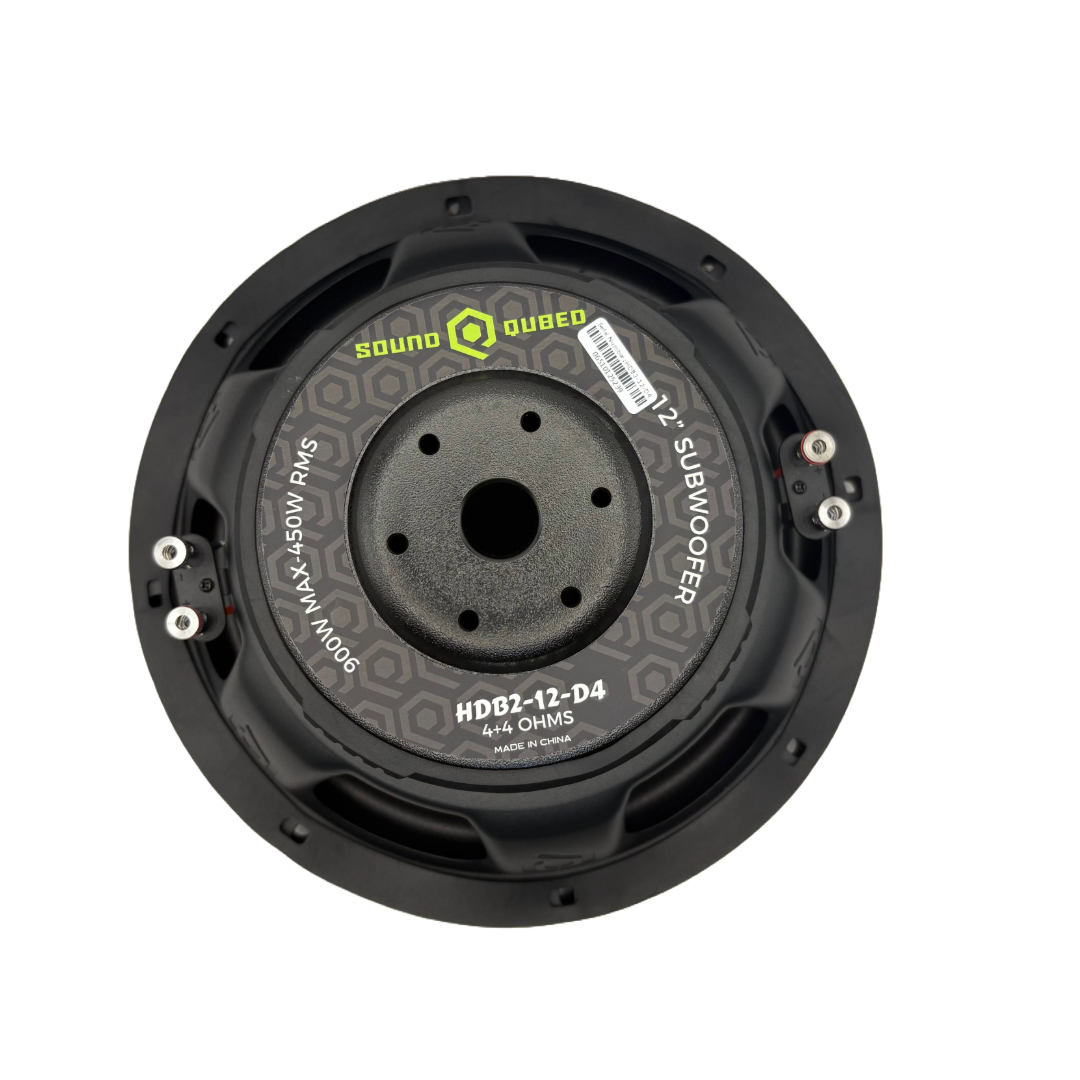 SoundQubed HDB2 12" Subwoofer Dual 2/4 Ohm 450W RMS Car Audio