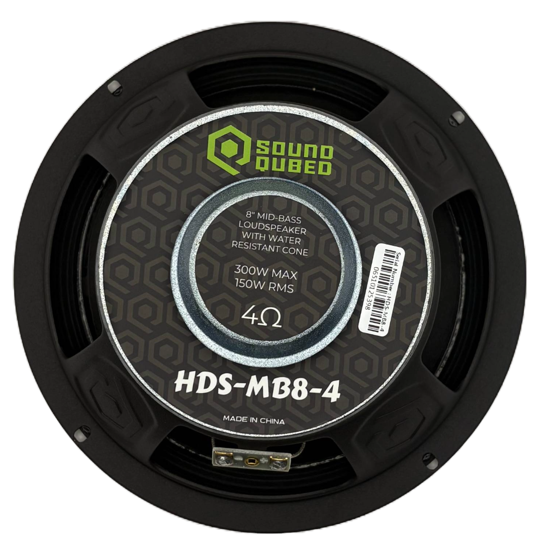SoundQubed HDS 8" Pro Audio Speaker 150W RMS Car Audio