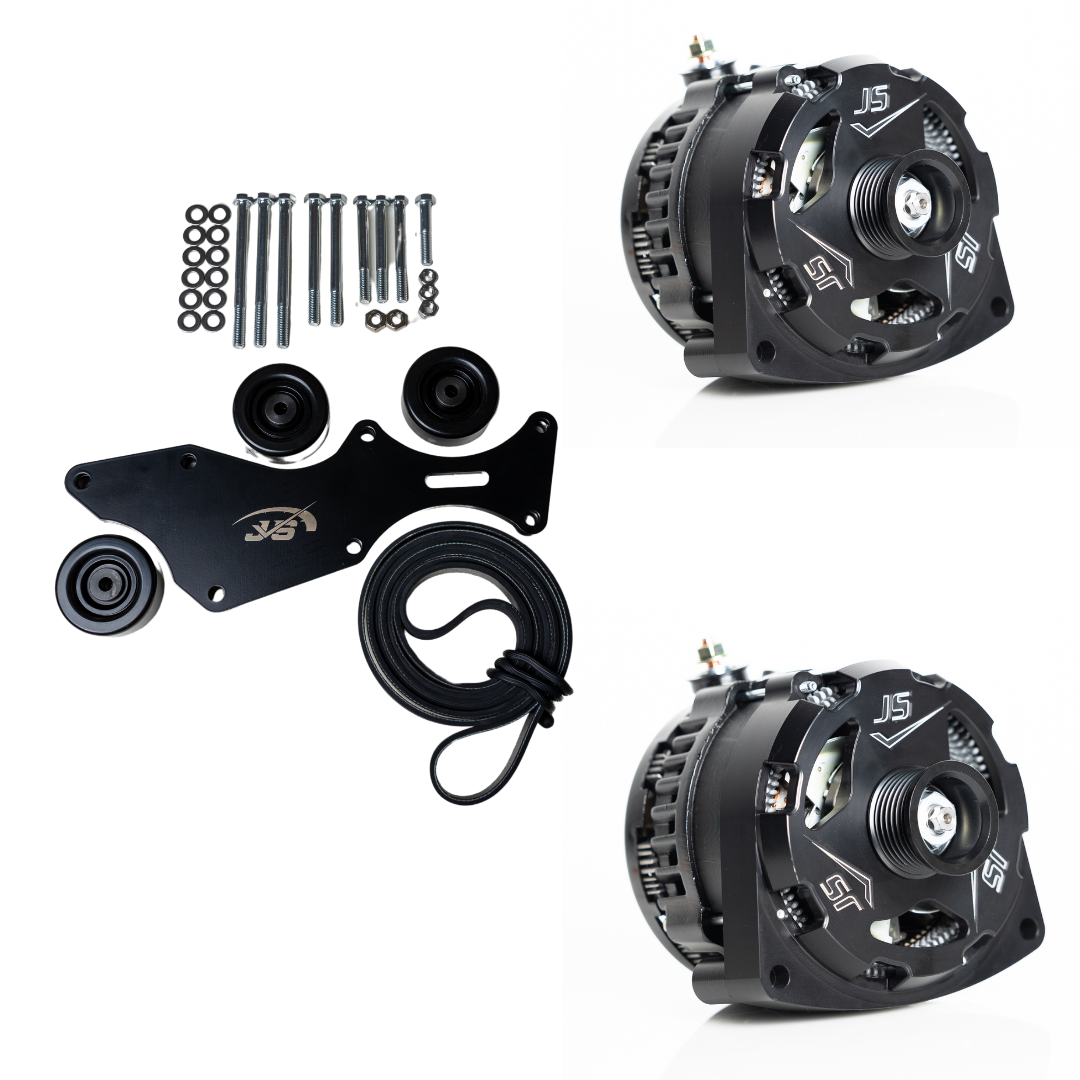 Triple Alternator Bracket Kit – 2000-2013 GM/Chevy Trucks 5.3L, 4.8L, 6.0L, 6.2L V8 (Includes 2 Alternators)