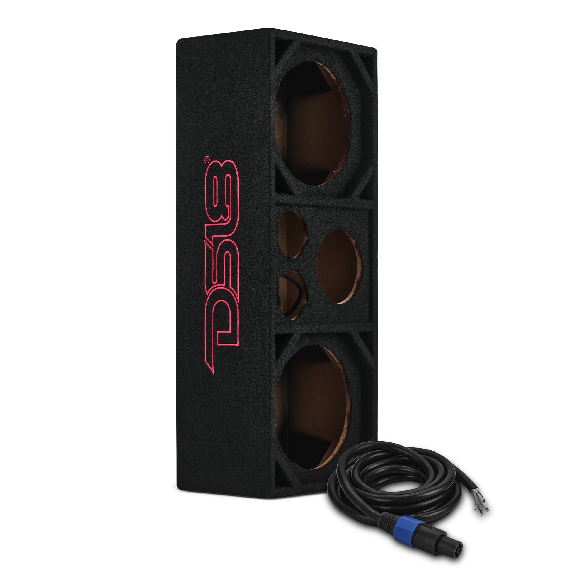 DS18 VOC10PRO Dual 10” + Dual 4” Tweeter + 2” Driver Ported Empty Voceteo Enclosure Speakon-Ready