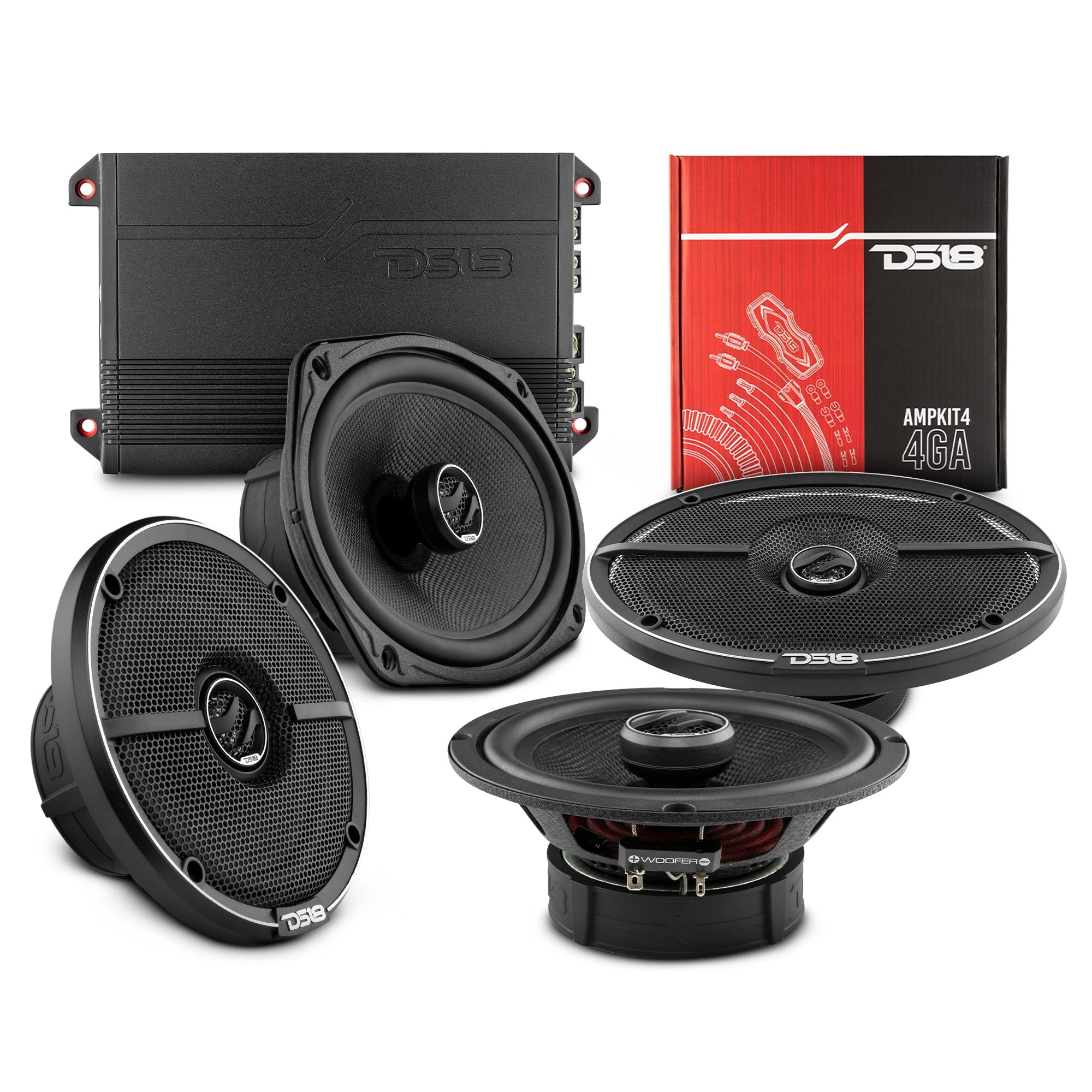 DS18 2015-2020 Ford F-350 Crew and Super Cab Better Upgrade/Replacement Package 1600 Watts