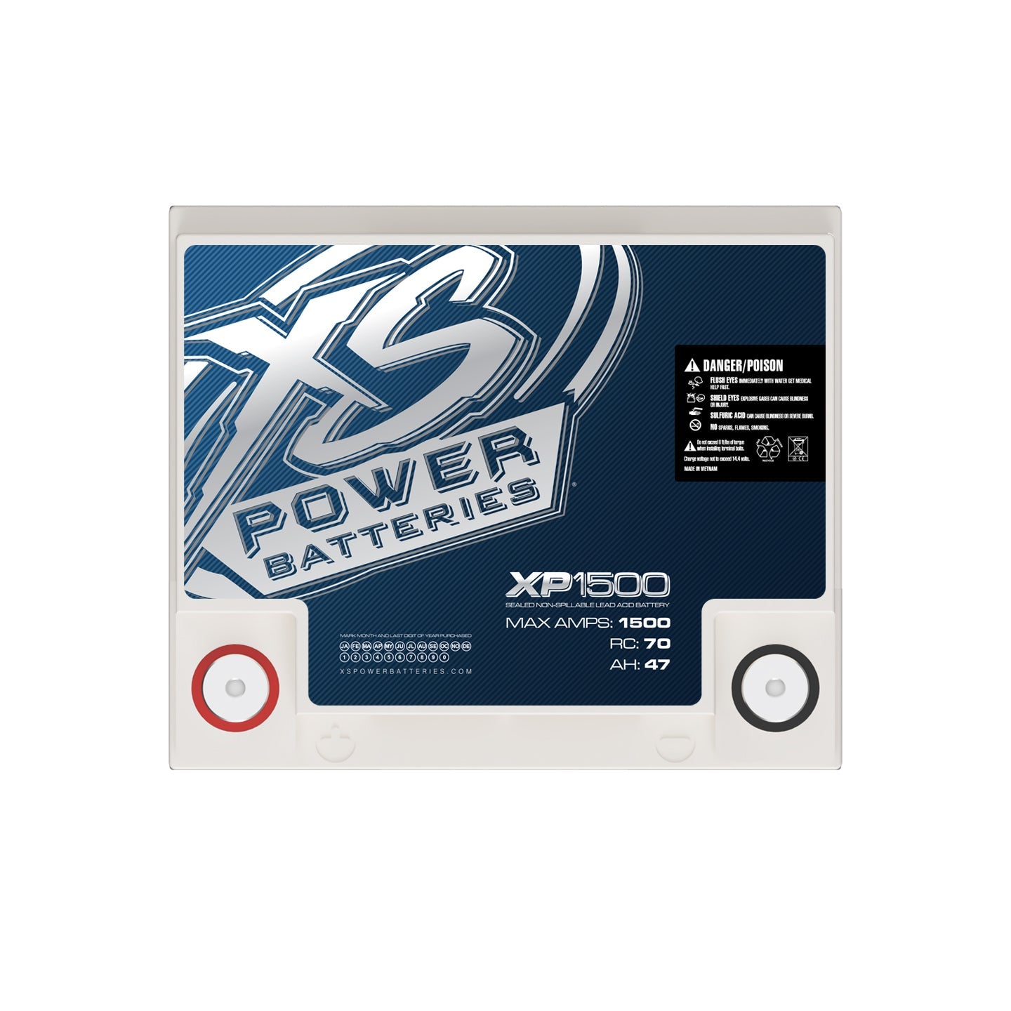 XS Power XP1500 12V AGM Car Audio Battery
