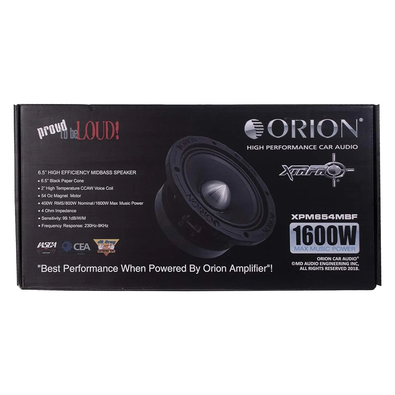 Orion XPM654MBF XTR Pro Series Pro Audio Midrange Speaker – 1,600W | JS Ultimate Sounds