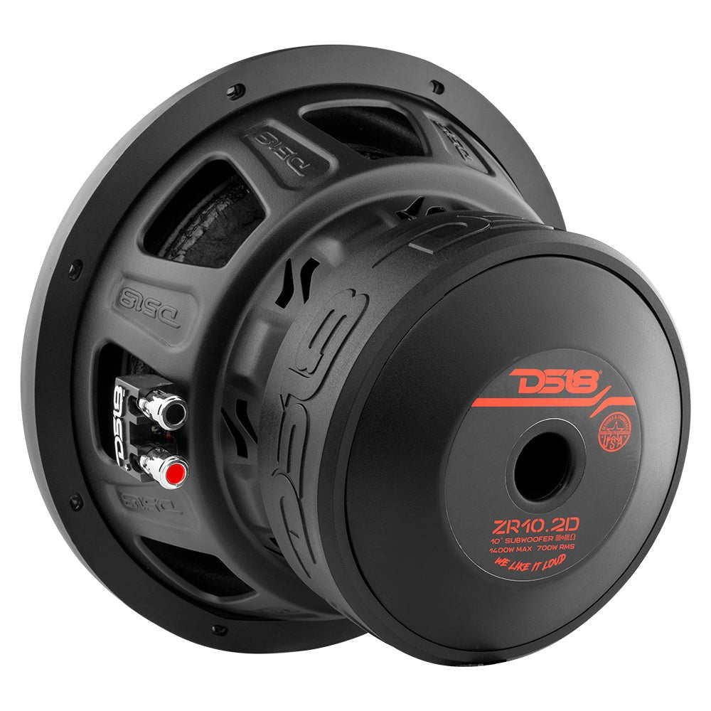 DS18 ZR 10" Subwoofer 700 Watts Rms DVC 2-Ohm