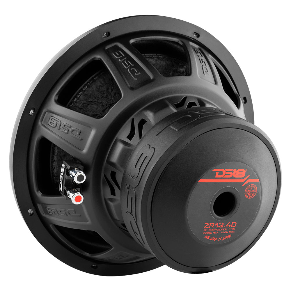 DS18 ZR 12" Subwoofer 750 Watts Rms DVC 4-Ohm