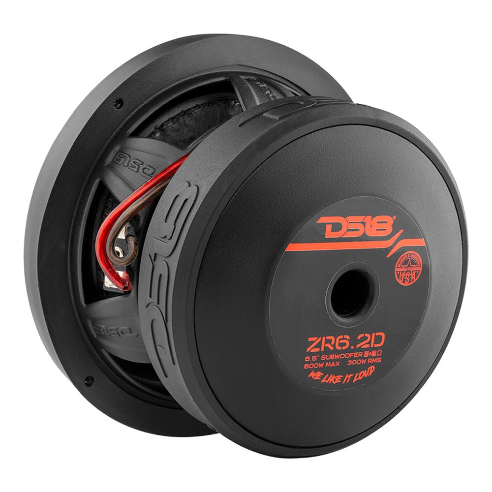 DS18 ZR 6.5" Subwoofer 300 Watts Rms DVC 2-Ohm
