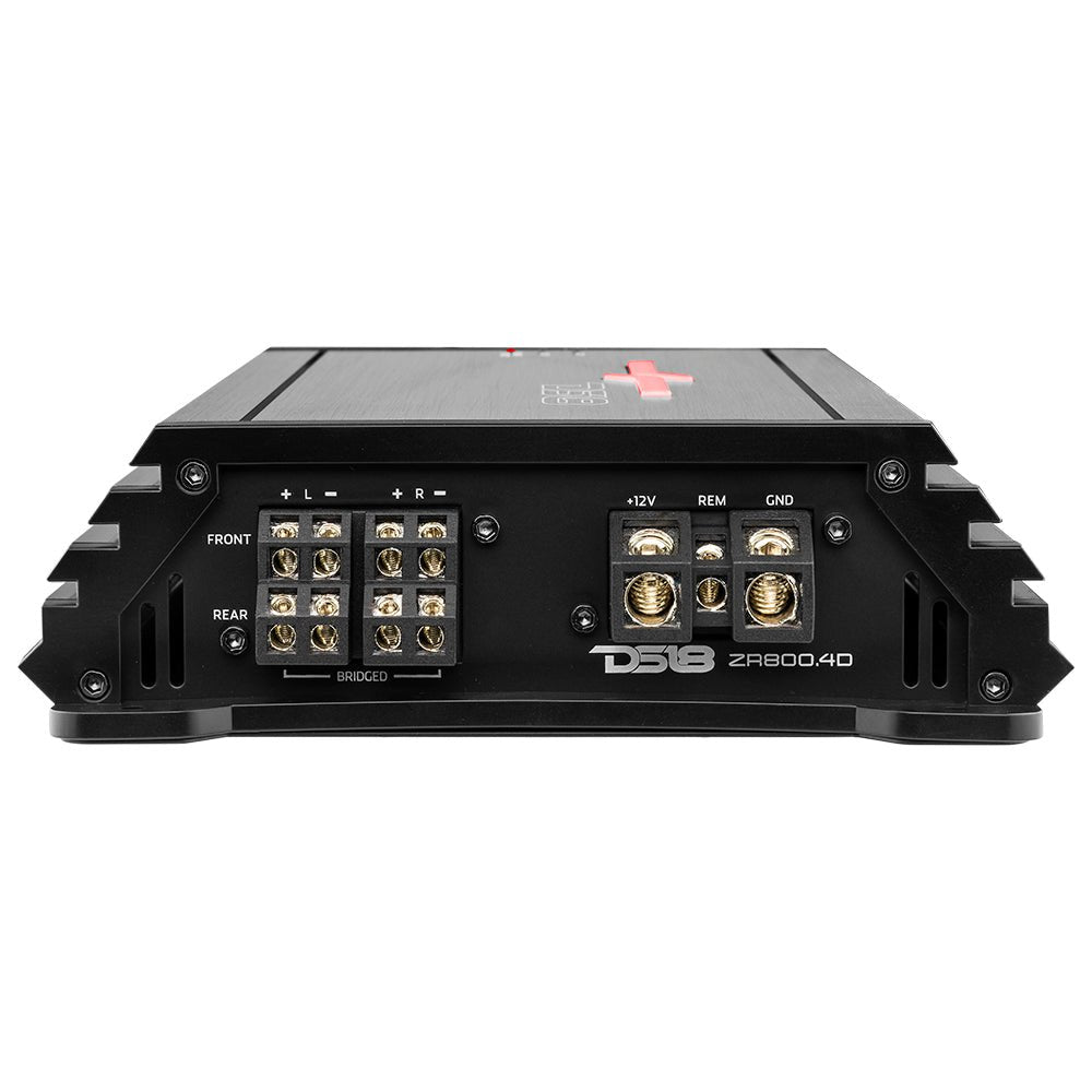 DS18 ZR 4-Channel Class D Amplifier 4 x 200 Watts Rms @ 4-ohm