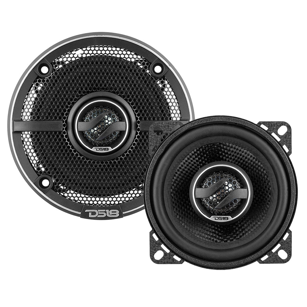 DS18 ZXI 4" 2-Way Coaxial Speakers with Kevlar Cone | 50 Watts RMS 4-Ohm
