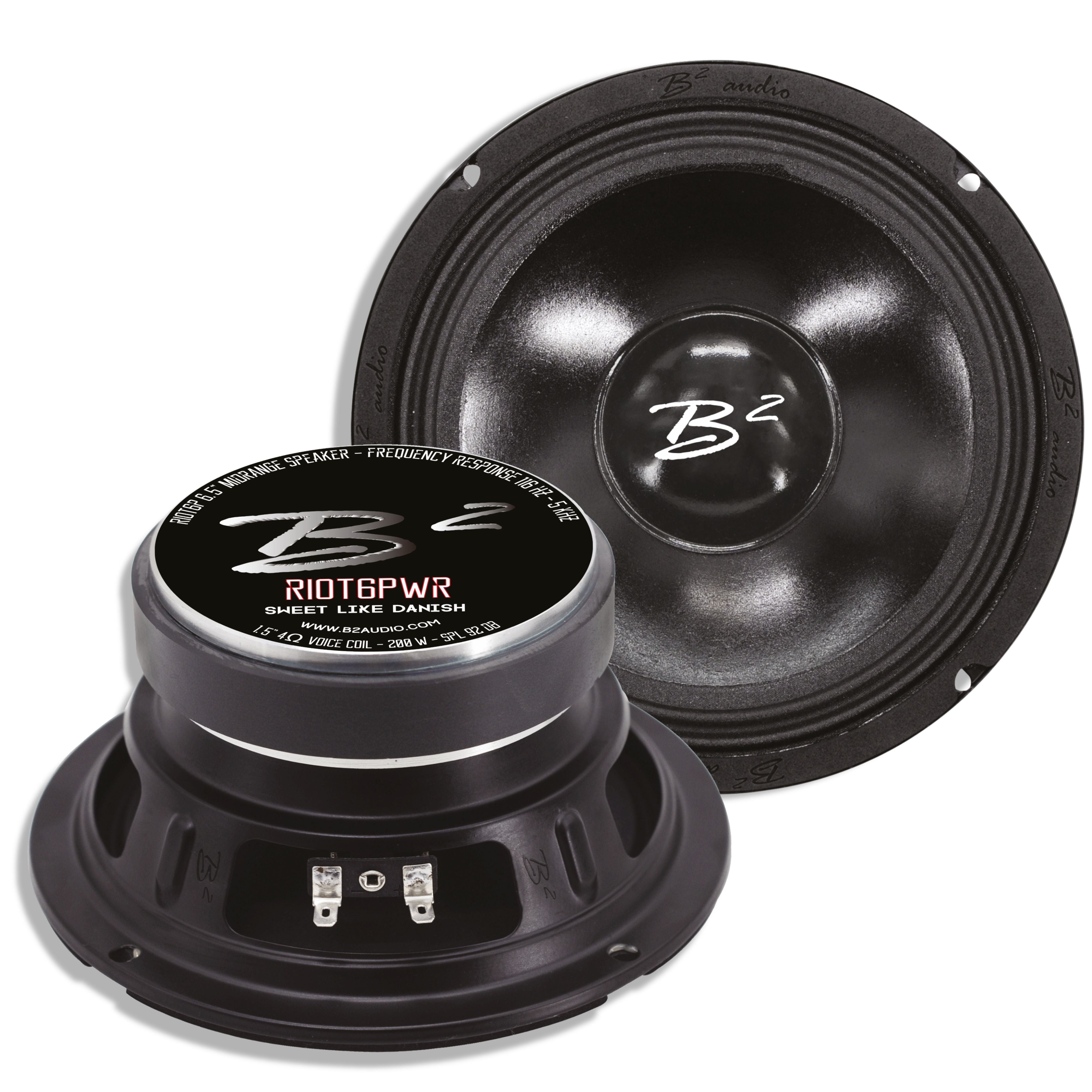 B2 Audio RIOT6PWR 6.5" Pro Audio Speaker 100W RMS 4 Ohm (Pair)