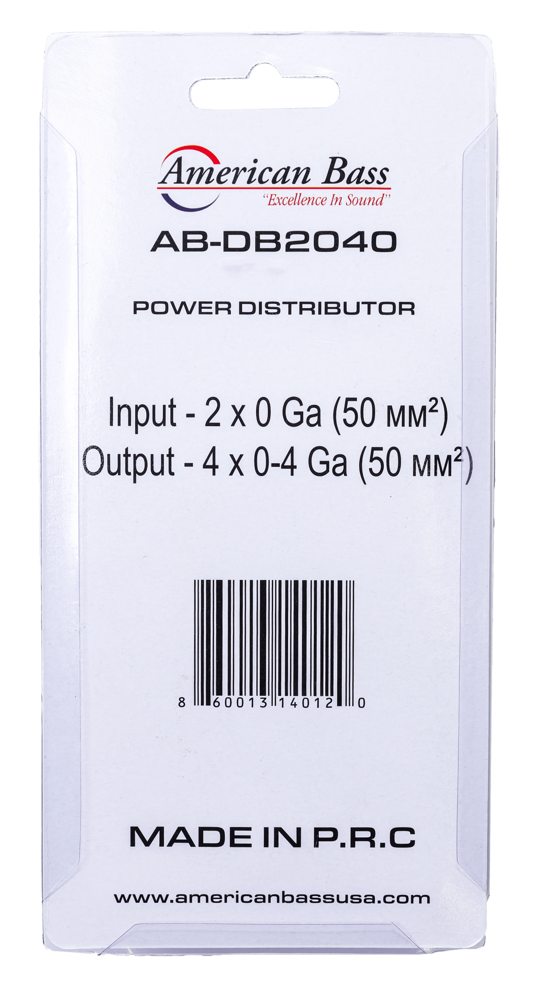 American Bass AB-DB2040 - 0 Gauge Power Distribution Block