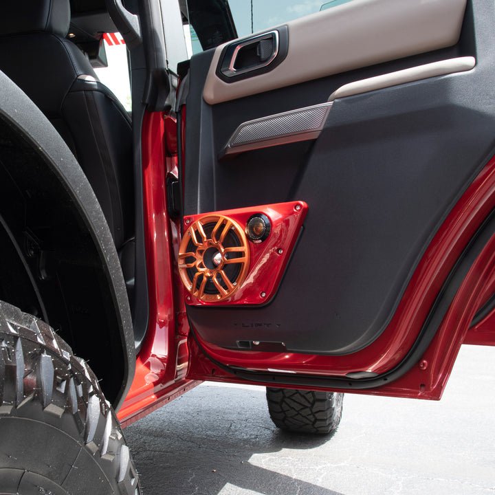DS18 Ford Bronco 6th Gen 4 Door Back Doors 6.5" Speakers and 2.3" Tweeter Panels