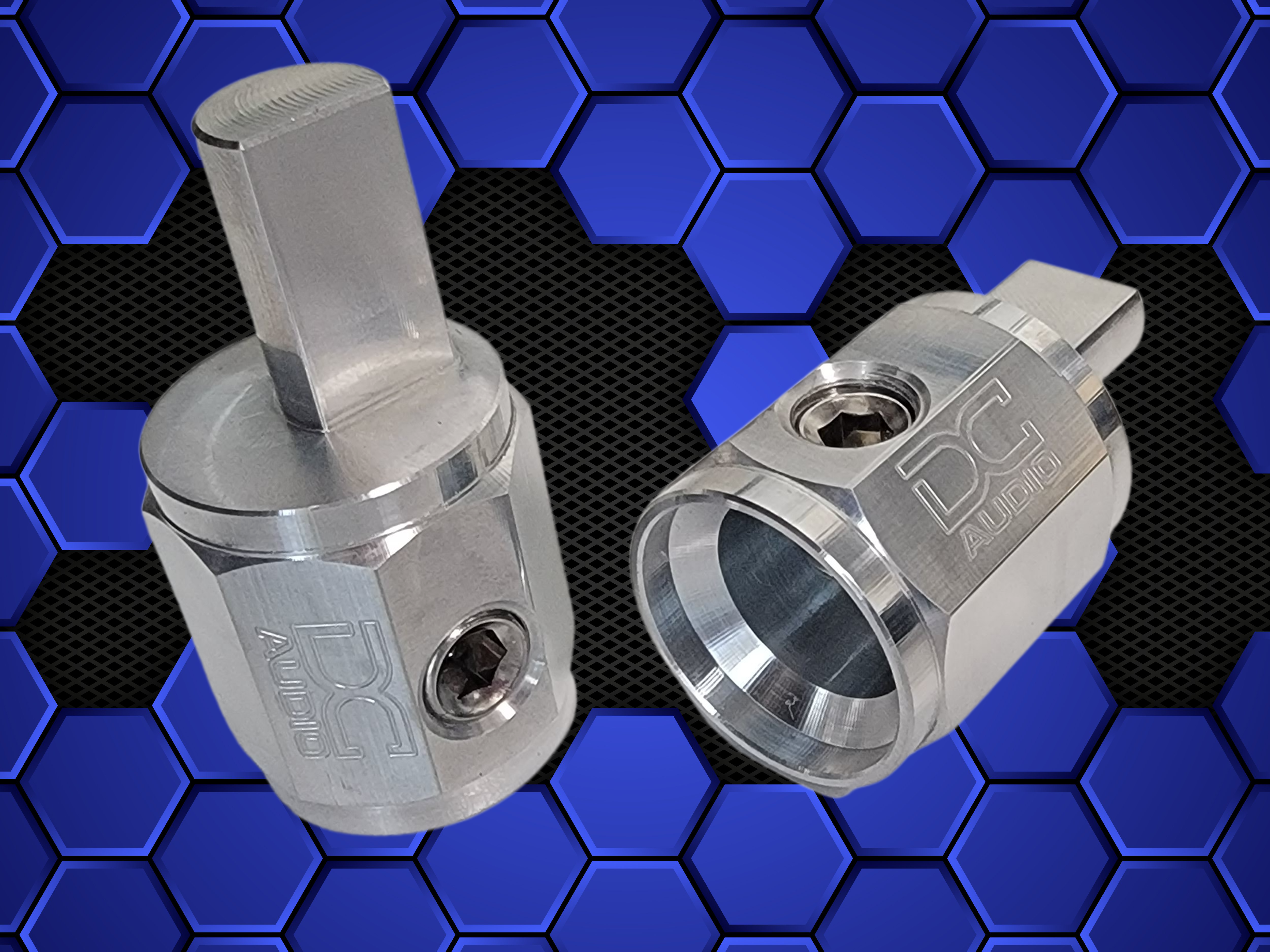 DC Audio Octo Series 2/0 to 1/0 Wire Reducer (Aluminum)
