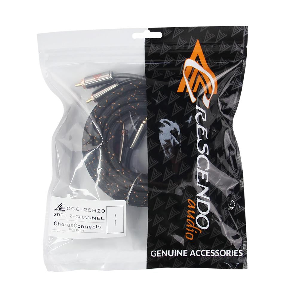 Crescendo Audio Chorusconnects Audiophile Grade 2 Channel RCA Cable 20FT