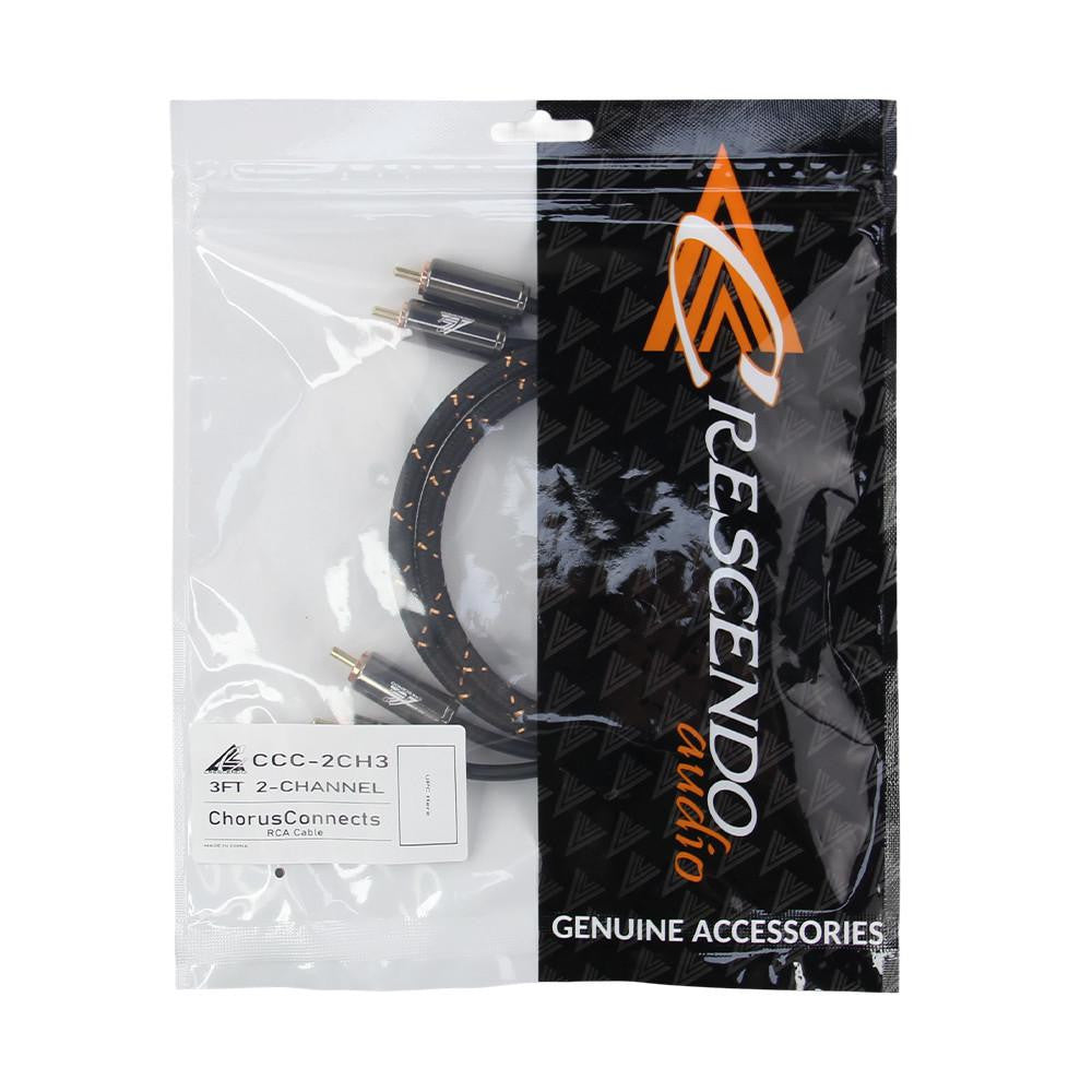 Crescendo Audio Chorusconnects Audiophile Grade 2 Channel RCA Cable 3FT