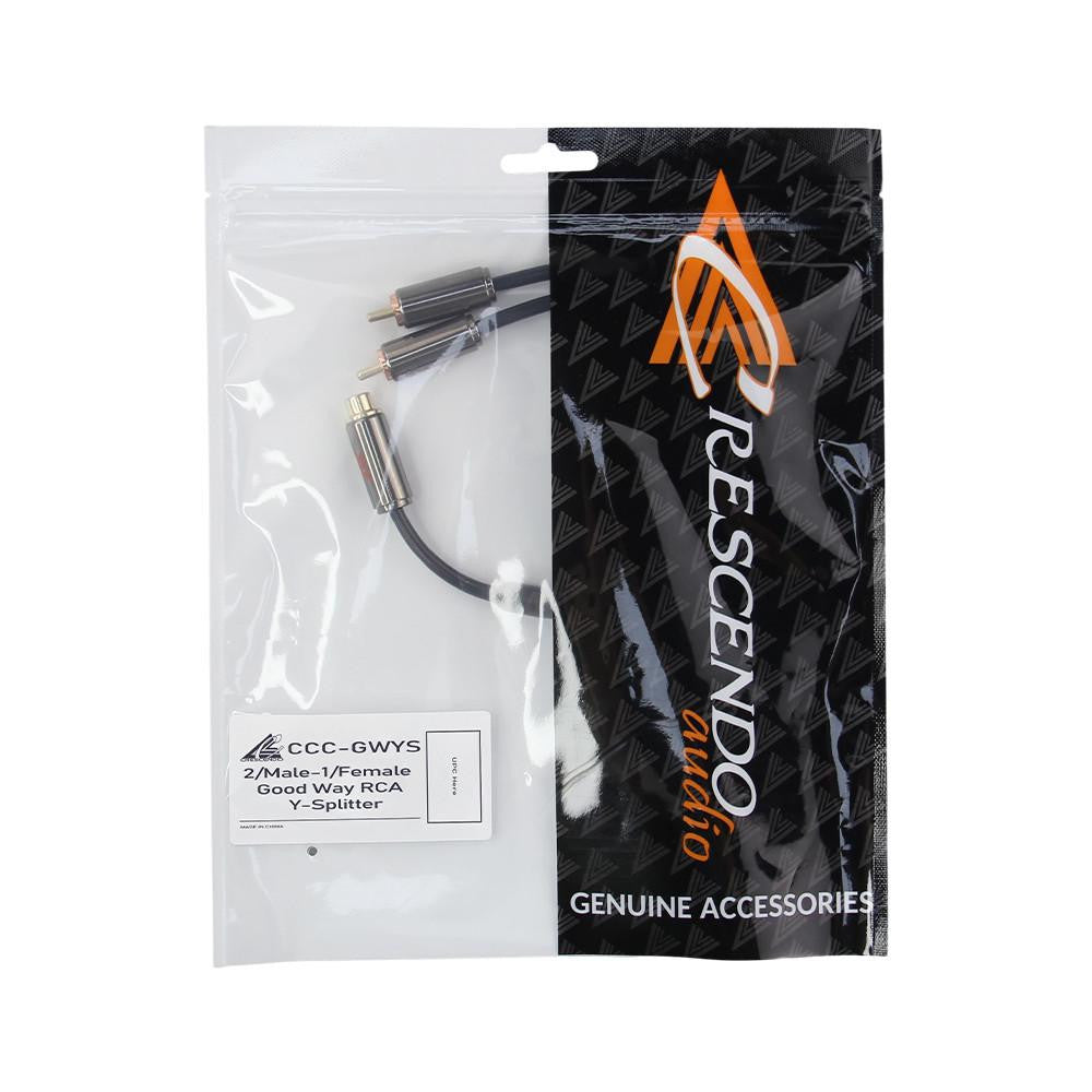 Crescendo Audio Chorusconnects Audiophile Grade 2 Channel RCA Y-SPLITTER