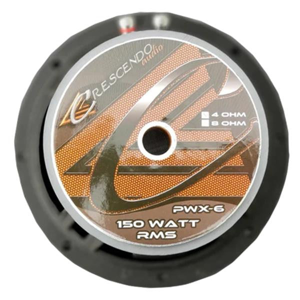 Crescendo Audio PWX-6 6.5" Pro Audio 4 OHM 150W RMS Speaker