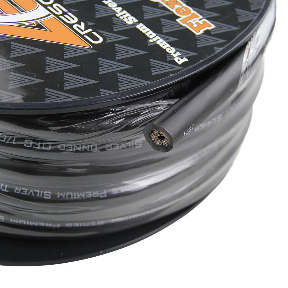 Crescendo Audio 1/0 Gauge Flexconnect OFC Black (50FT Spool) Amplifier