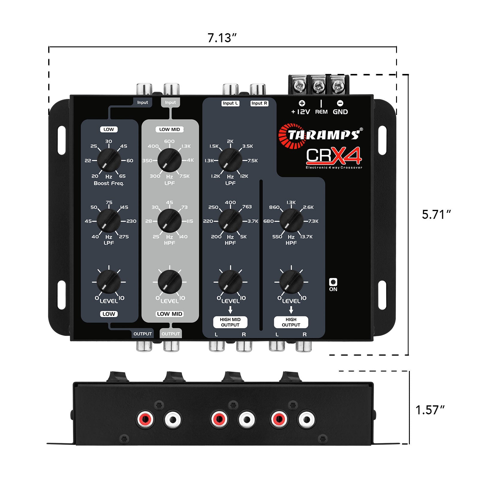 Taramps Crx4 4-Way Electronic Crossover - 7