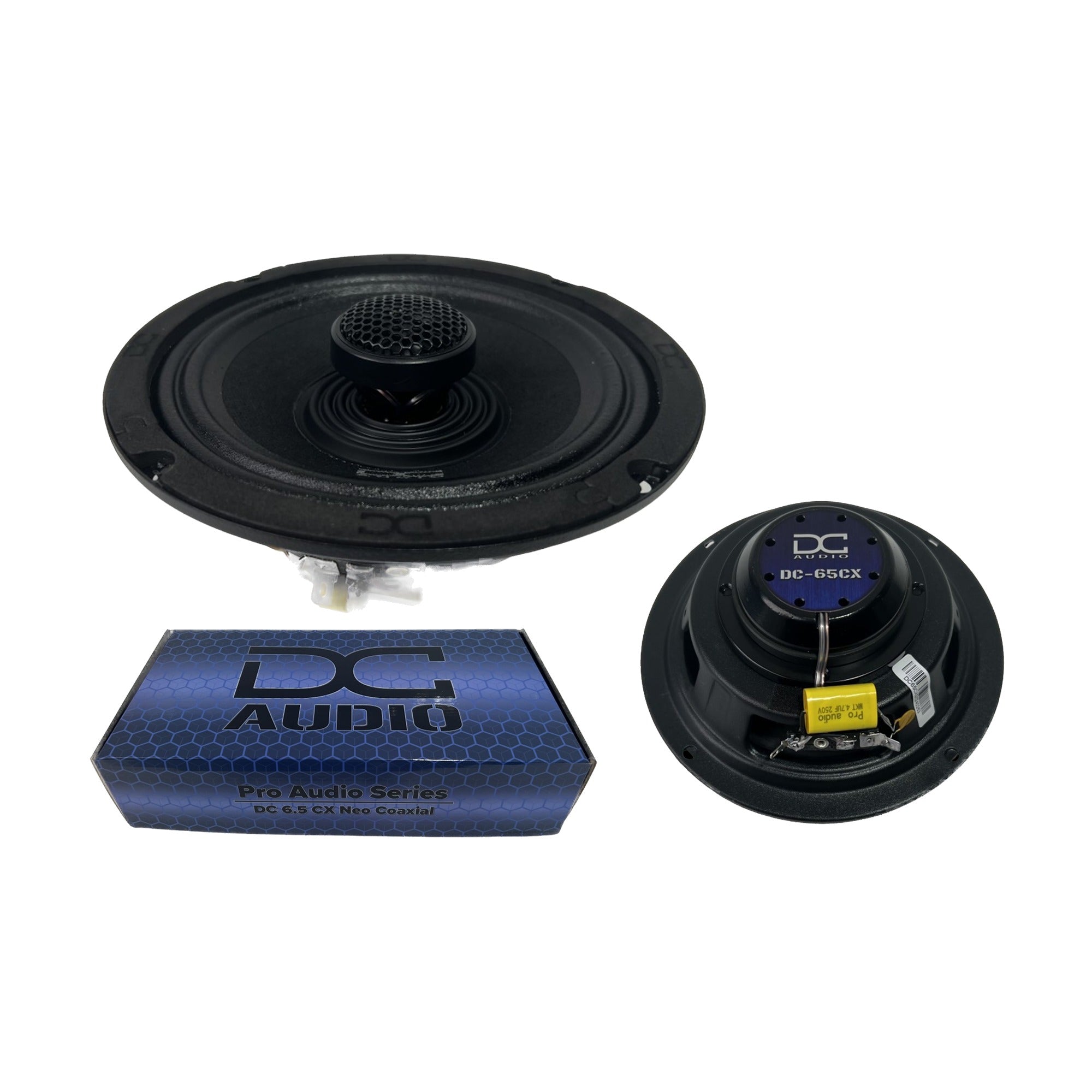 DC Audio DC-65CX 6.5" Coaxial Speakers 100W 4 Ohm (Pair)