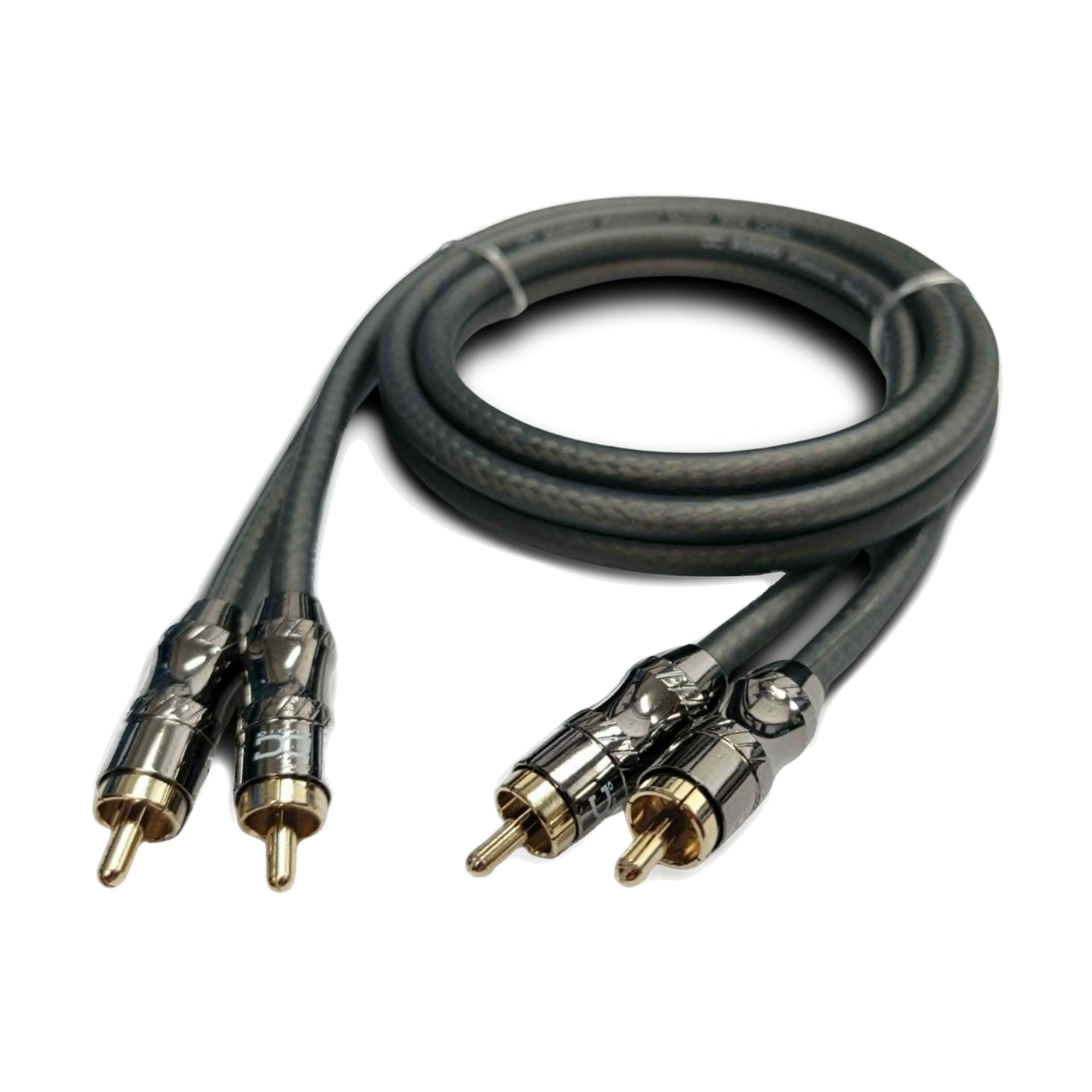 DC Audio Platinum Series 2-Channel RCA Cable 12 ft