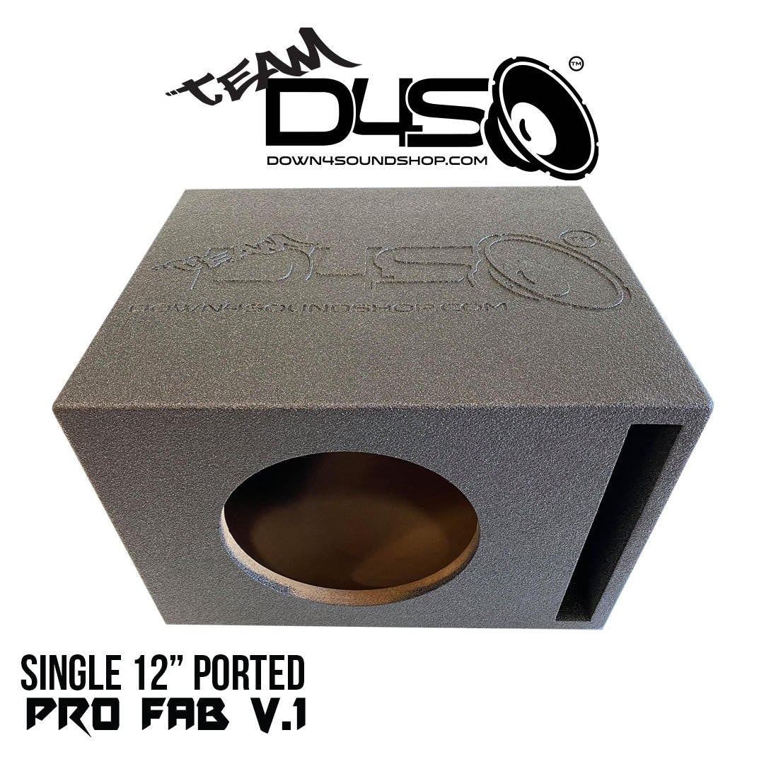 Down4Sound PRO-FAB 12 12 SUB Box Single 12-INCH Ported Subwoofer Enclosure Box