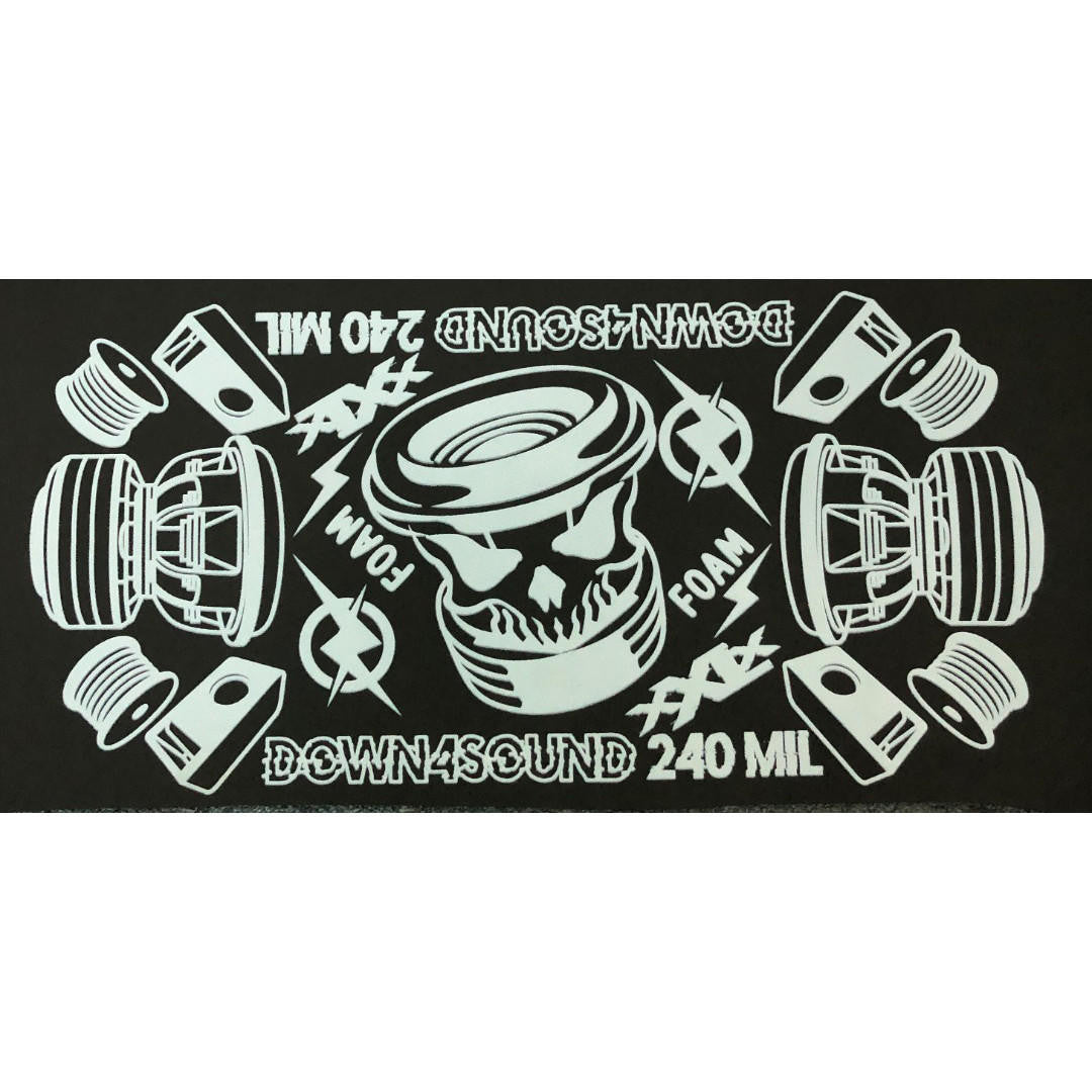 Down4Sound 240MIL Deadener Acoustic Rubber Foam 3 IN 1- 38 Sqft