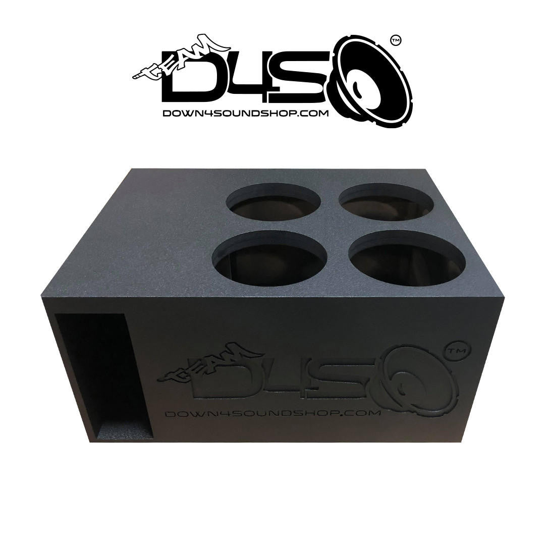 Down4Sound PRO-FAB 4 10 4 10 SUB Box Quad 10-INCH Ported Subwoofer Enclosure Box