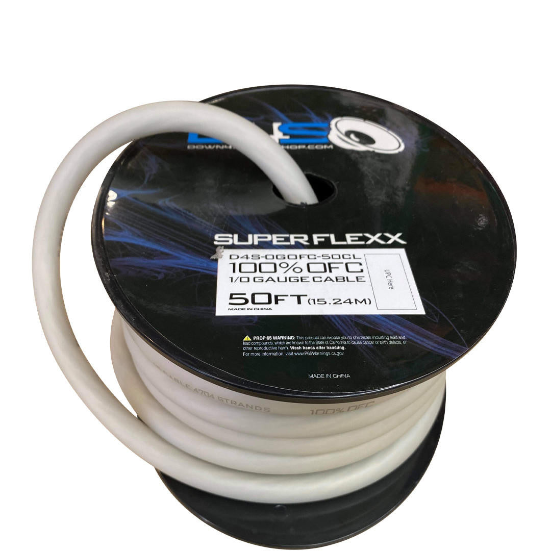 Down4Sound 50FT 1/0 OFC Tinned Wire