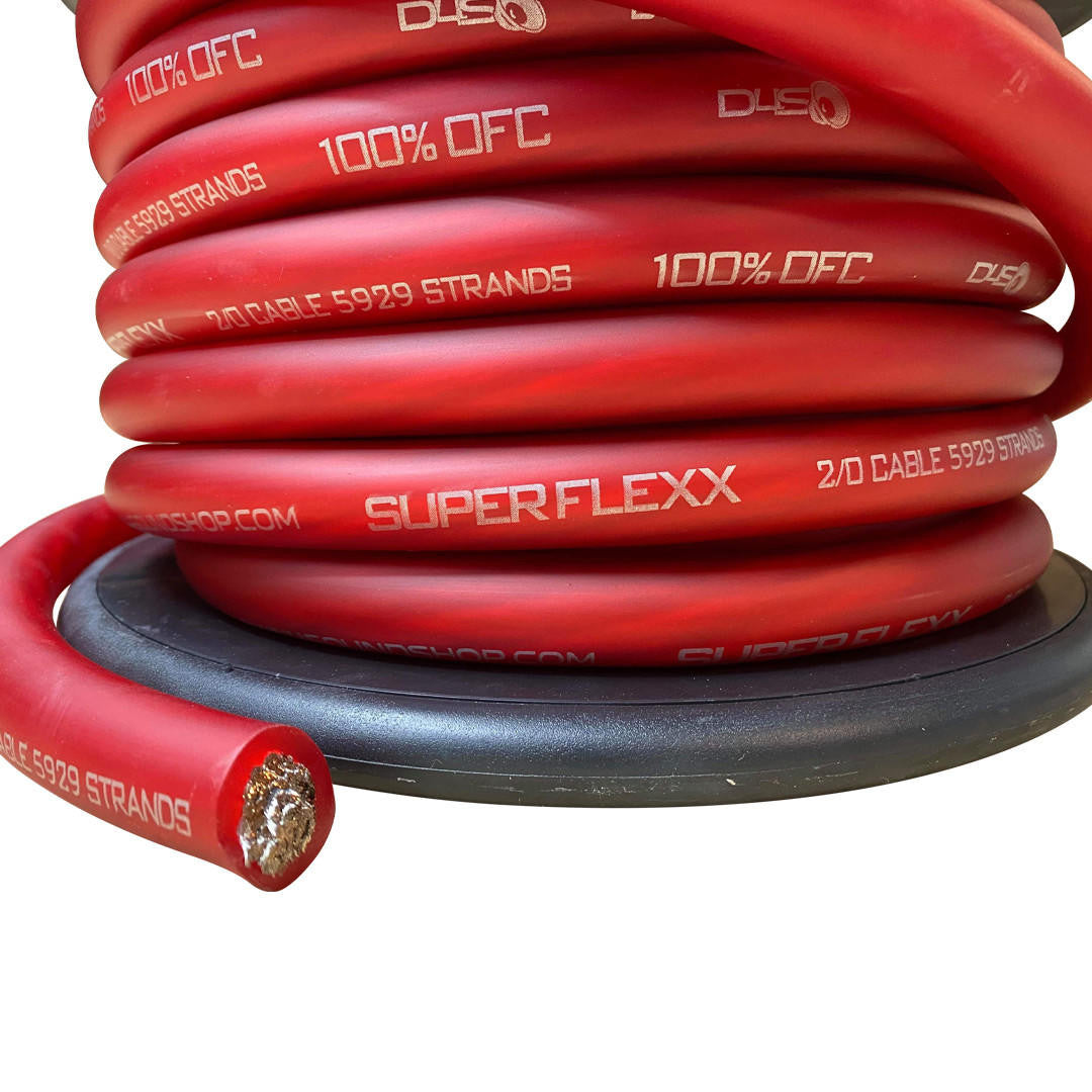 Down4Sound 50FT 2/0 OFC Silver Tinned Wire
